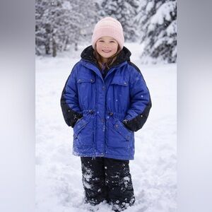 Girl’s Purple Jacket Winter Coat Purple Jacket Little Girl Snow size 16
